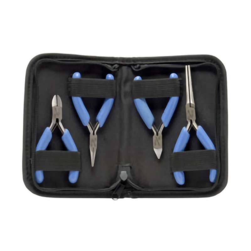 Plier/Cutter Set w/Case, Electronics, ESD, 4 Pcs.